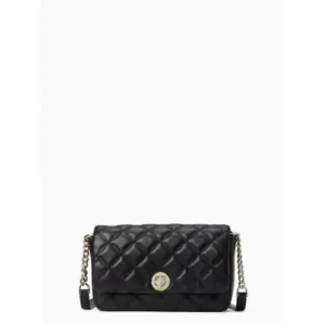 Kate Spade Natalia Flap Turnlock Crossbody Black