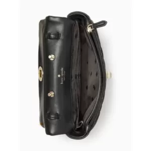Kate Spade Natalia Flap Turnlock Crossbody Black