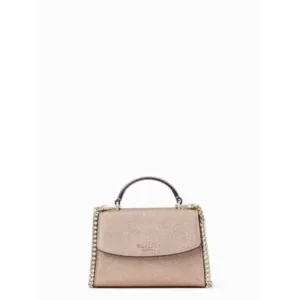 Kate spade Darcy Glitter Fabric Micro Top Handle Satchel Rose Gold