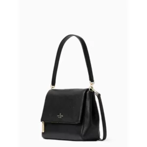 Kate Spade Leila Medium Flap Shoulder Bag Black