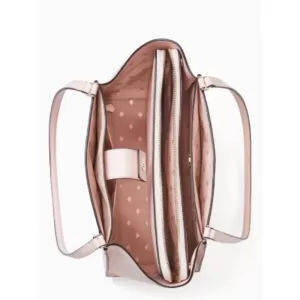Kate Spade Brim Pebbled Leather Laptop Tote Chalk Pink