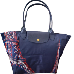 Longchamp Le Pliage Eiffel Tower Tote Bag LLH Navy