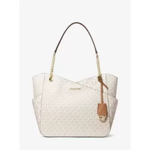 MICHAEL KORS JET SET LARGE LOGO SHOULDER BAG