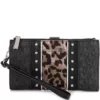 Michael Kors Jet Set Large Double Zip Wristlet Black Multi