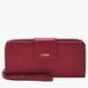 Fossil Madison Zip Clutch Red Velvet