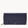 Fossil Jori RFID Flap Clutch Insignia Blue