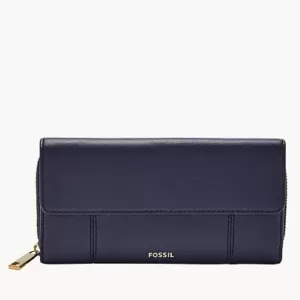 Fossil Jori RFID Flap Clutch Insignia Blue