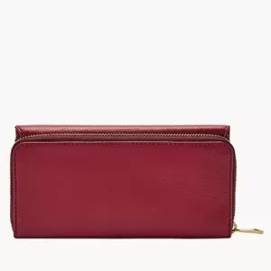 Fossil Jori RFID Flap Clutch Red Velvet