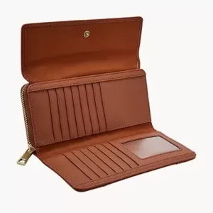 Fossil Jori RFID Flap Clutch Medium Brown