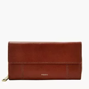 Fossil Jori RFID Flap Clutch Medium Brown