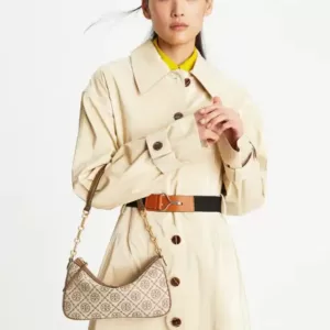 Tory Burch 85137 T Monogram Jacquard Studio Hazelnut