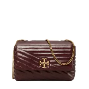 Tory Burch Kira Chevron Glazed Mini Bag Fig