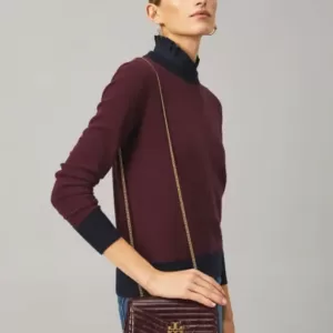 Tory Burch Kira Chevron Glazed Mini Bag Fig