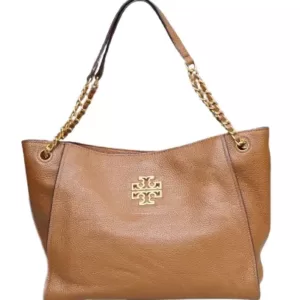 Tory Burch Britten Small Slouchy Tote Moose