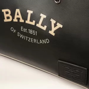 Bally Crystalia Leather Tote In Black