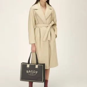 Bally Crystalia Leather Tote In Black