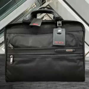 Tumi Slim Zip Top Brief Black