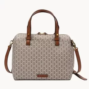 Fossil Rachel Satchel Taupe Tan