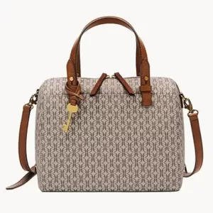 Fossil Rachel Satchel Taupe Tan