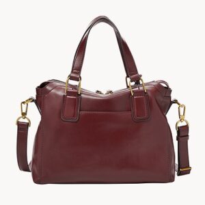 Fossil Jacqueline Satchel Burgundy