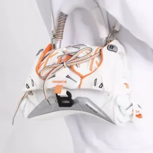 Balenciaga Small Sneakerhead Top-Handle Bag White