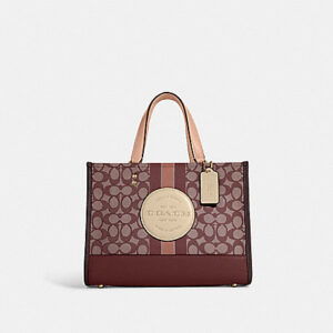 Coach Dempsey Carryall In Signature Jacquard With Stripe And Coach Patch