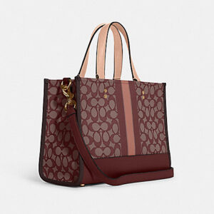 Coach Dempsey Carryall In Signature Jacquard With Stripe And Coach Patch