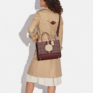 Coach Dempsey Carryall In Signature Jacquard With Stripe And Coach Patch