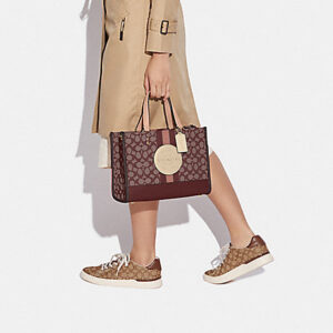 Coach Dempsey Carryall In Signature Jacquard With Stripe And Coach Patch