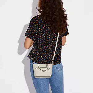 Coach Mini Gallery Crossbody Chalk