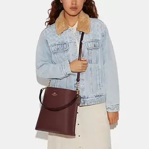 Coach Mollie Bucket Bag Wine Multi