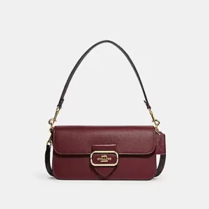 Coach Morgan Shoulder Bag Black Cherry Multi