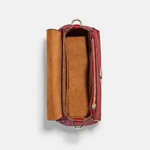 Coach Morgan Top Handle Satchel With Peony Print Red Apple Multi