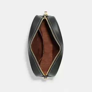 Coach Jamie Camera Bag In Signature Canvas With Varsity Motif Khaki Amazon Green