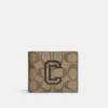 Coach 3 In 1 Wallet In Signature Canvas With Varsity Motif Khaki Amazon Green