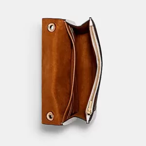 Coach Georgie Crossbody In Signature Canvas Khaki Chalk