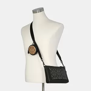 Coach Holden Crossbody In Signature Canvas Charcoal Black Multi