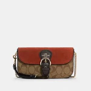 Coach Kleo Crossbody In Signature Canvas Khaki Multi