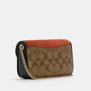 Coach Kleo Crossbody In Signature Canvas Khaki Multi