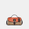 Coach Kleo Top Handle In Signature Canvas Khaki Multi