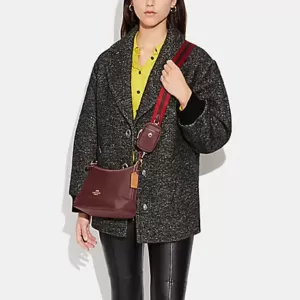 Coach Ellis Shoulder Bag Wine Multi