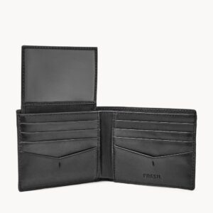 Fossil Allen Passcase Men Bifold Wallet Black SML1549001