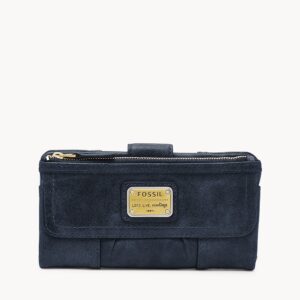 Fossil Emory Clutch Midnight Navy