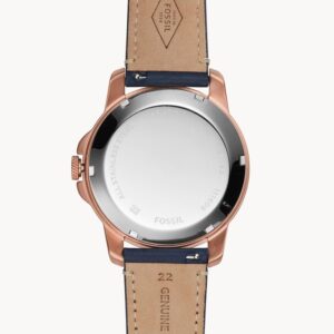 Fossil ME1162 Grant Twist Three-Hand Blue Leather