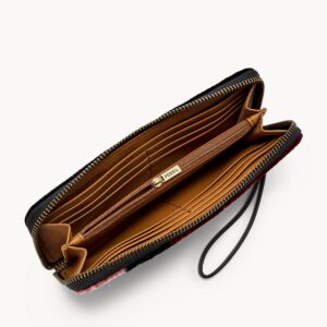 Jori Zip Clutch Black Patchwork