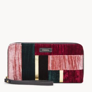 Jori Zip Clutch Black Patchwork