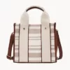 Fossil Kingston Satchel Neutral Stripe