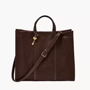 Fossil Carmen Tote Espresso Dark Brown