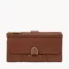 Fossil Cora Clutch Brown