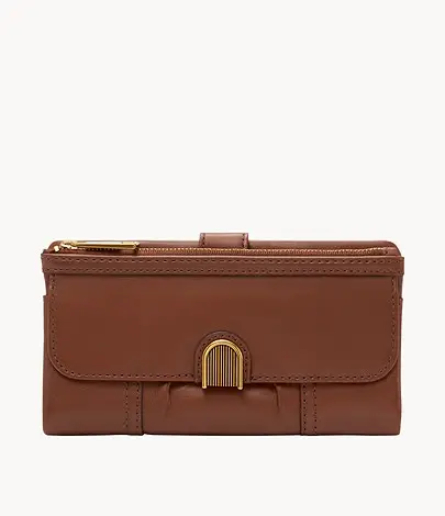 fossil_core_clutch_brown_SL6464200_main_sultanstore_ Fossil Cora Clutch Brown